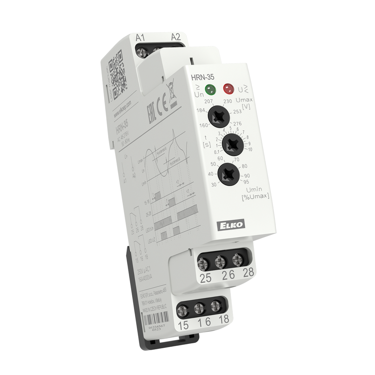 Реле контроля напряжения HRN-35